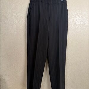 Express Men's Black Striped Dress Pants